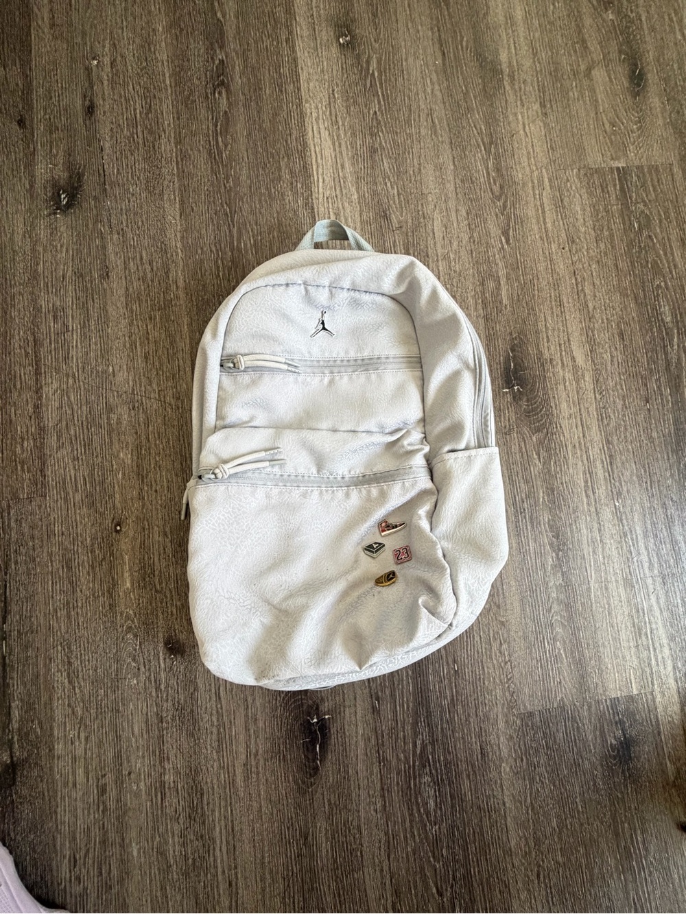 Jordan White Men's Backpack with Jumpman Logo